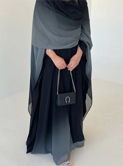 SHYLA GREY STARDUST ABAYA BY GRACEFUL GRABS