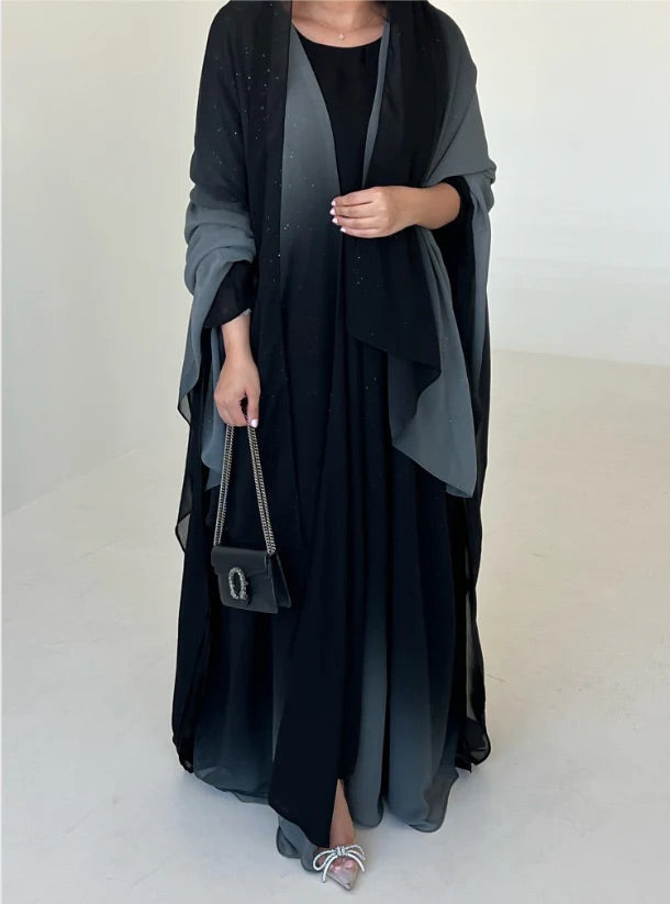 SHYLA GREY STARDUST ABAYA BY GRACEFUL GRABS
