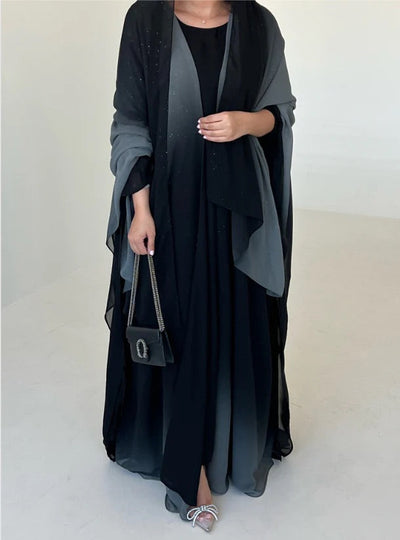 SHYLA GREY STARDUST ABAYA BY GRACEFUL GRABS