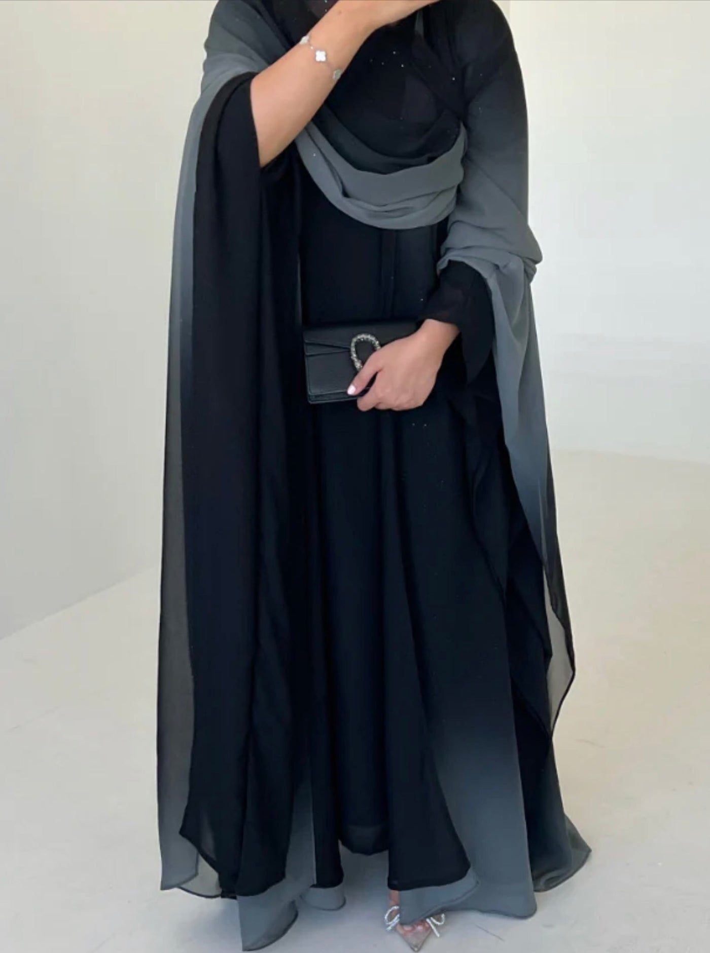 SHYLA GREY STARDUST ABAYA BY GRACEFUL GRABS